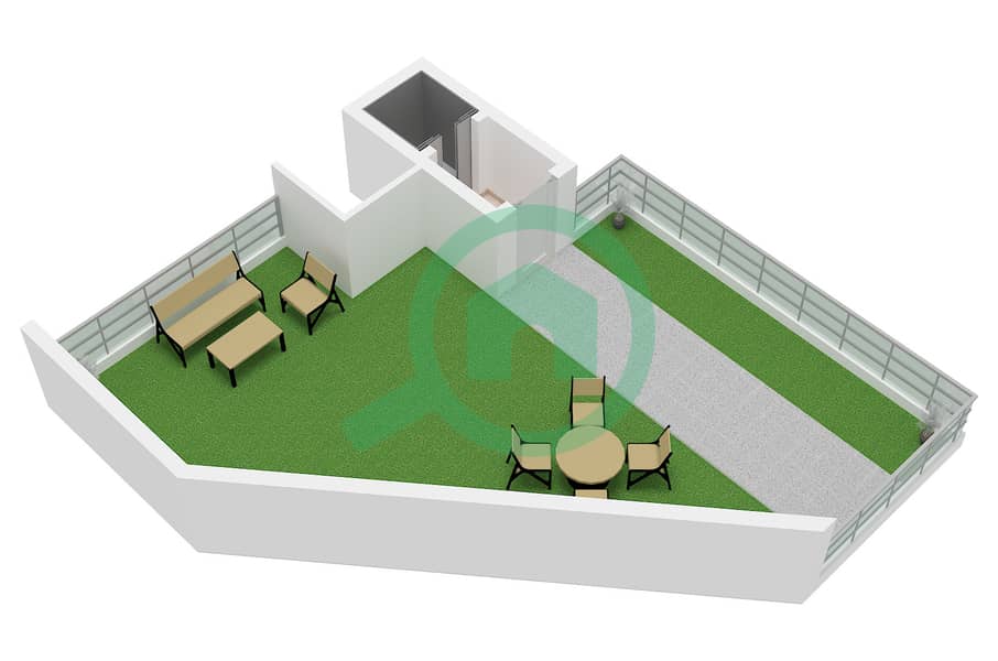 Type 6 Upper Floor Terra Tower - 3 Bedroom Apartment Type 6 Floor plan Type 6 Upper Floor interactive3D