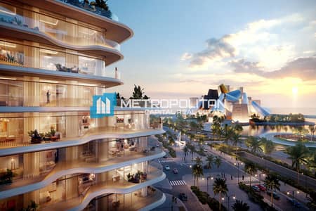 1 Bedroom Flat for Sale in Saadiyat Island, Abu Dhabi - Guggenheim Museum-Sea View | Luxury 1BR w/ Balcony