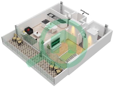 Soleva - 1 Bedroom Apartment Unit 13 FLOOR 2-7 Floor plan