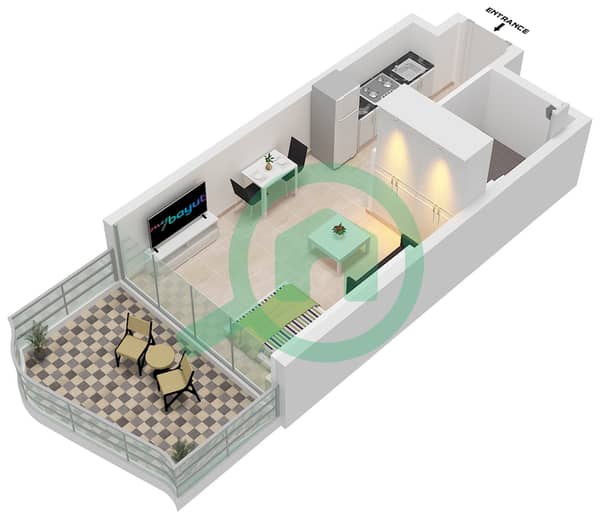 Type E Unit 18-25 Floor 2-21 
Unit 17-24 Floor 26-46