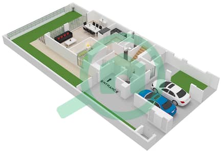 Venera - Planimetria del piano di 4 Camere Villetta a schiera Tipo/unità OAKLEY / UNIT TH01 Venera - Planimetria del piano di 4 Camere Villetta a schiera Tipo/unità OAKLEY / UNIT TH01