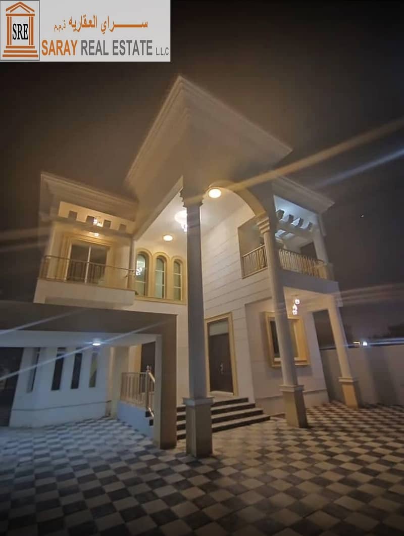 Modern design villa, large area, close to the mosque and all services