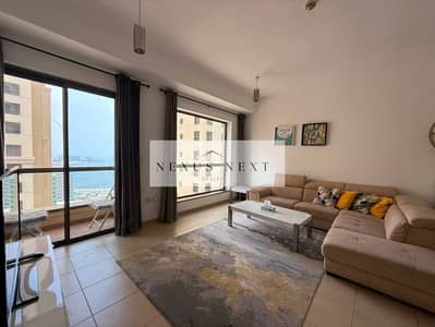 1 Bedroom Flat for Rent in Jumeirah Beach Residence (JBR), Dubai - Spacious Furnished 1BR | Prime Location | Marina View 1 Bedroom Flat for Rent in Jumeirah Beach Residence (JBR), Dubai - Spacious Furnished 1BR | Prime Location | Marina View