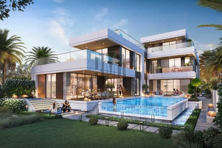 7 Bedroom Villa for Sale in DAMAC Lagoons, Dubai - V75 Morocco - Rear. jpg 7 Bedroom Villa for Sale in DAMAC Lagoons, Dubai - V75 Morocco - Rear. jpg