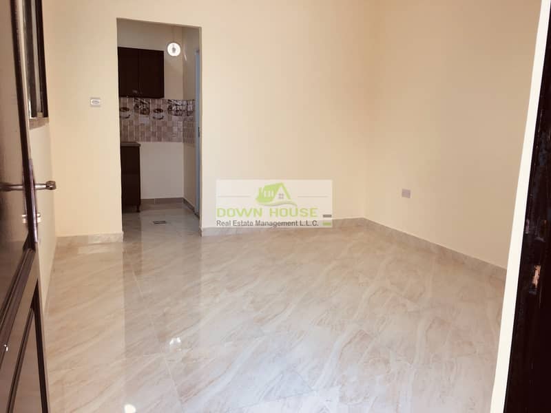 Brand new studio flat w/ private entrance in Khalifa city (A) .  Close to Khalifa market .