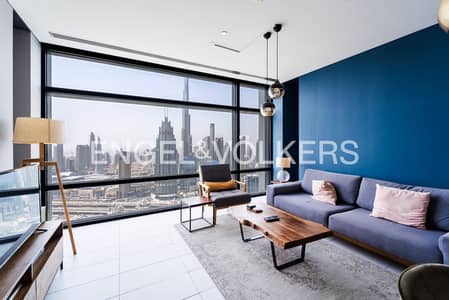 1 Bedroom Apartment for Rent in DIFC, Dubai - Burj View | High Floor | Furnished