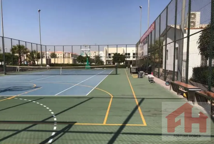 Warsan Villa 3Bedroom+Maid room Available for Rent in Good price, With Two parking area, Community Swimming pool, Gaded community. Gad