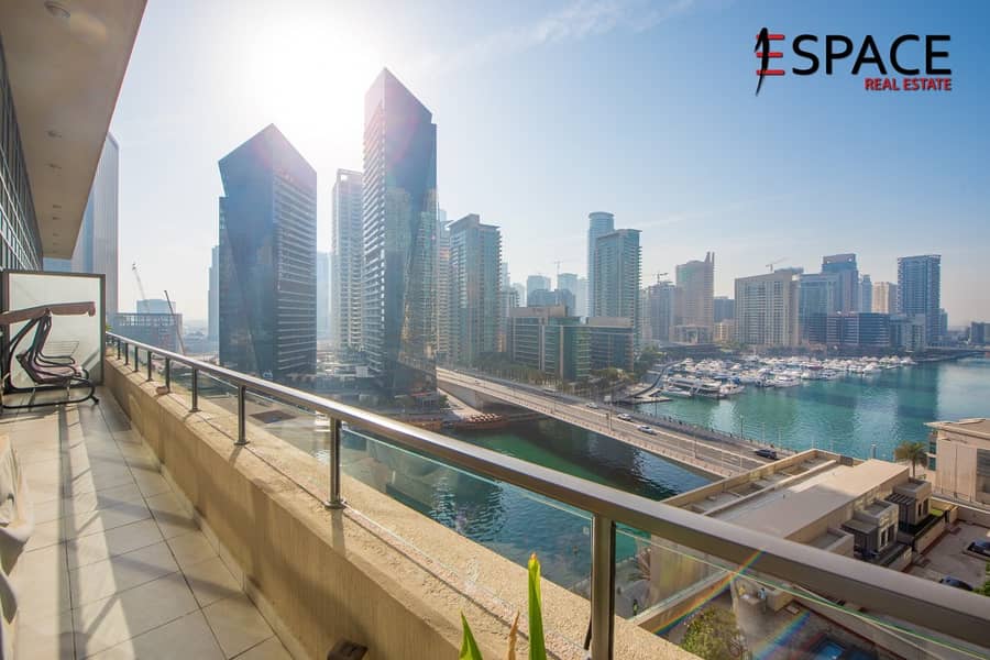 Largest 3 Bedroom Duplex Penthouse with Full Marina View