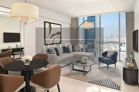 Hotel Apartment de 1 chambre à à louer à Sheikh Zayed Road, Dubai - One-Bedroom Apartment - Living + Dining. JPG Hotel Apartment de 1 chambre à à louer à Sheikh Zayed Road, Dubai - One-Bedroom Apartment - Living + Dining. JPG