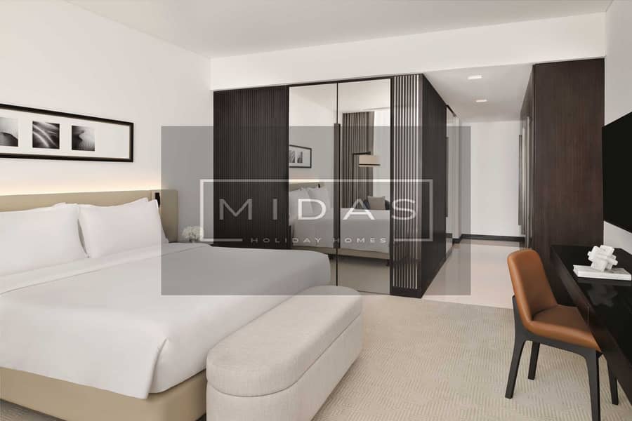 4 One-Bedroom Apartment - Bedroom. JPG