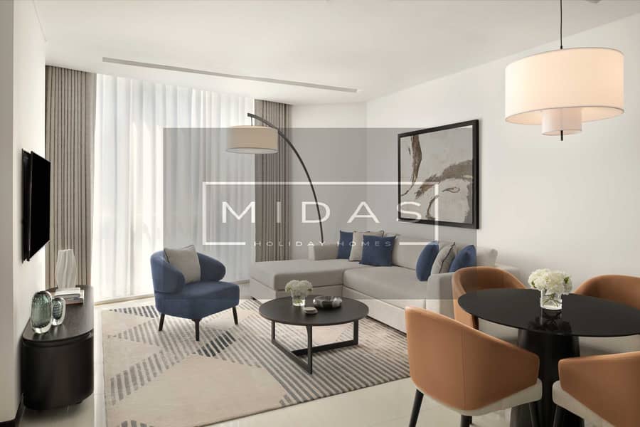 2 Two-Bedroom Apartment - Living + Dining. JPG