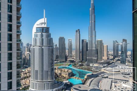 2 Bedroom Flat for Rent in Downtown Dubai, Dubai - Burj Khalifa View | Bills Included | Available