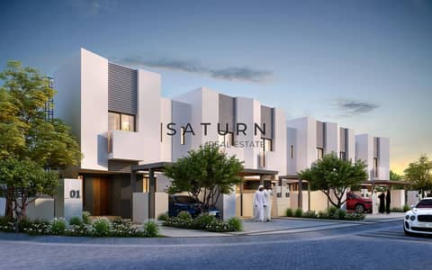 3 Bedroom Villa for Sale in Al Zahia, Sharjah - REVISED-2BTH-Front-View-People-1. jpg 3 Bedroom Villa for Sale in Al Zahia, Sharjah - REVISED-2BTH-Front-View-People-1. jpg