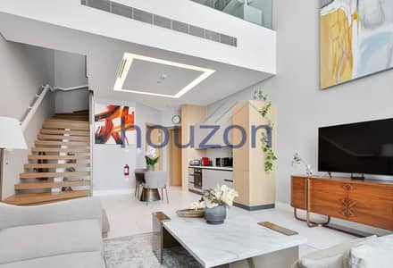 1 Bedroom Flat for Rent in Business Bay, Dubai - Branded 1BR Loft | Burj View | Furnished | Luxury 1 Bedroom Flat for Rent in Business Bay, Dubai - Branded 1BR Loft | Burj View | Furnished | Luxury