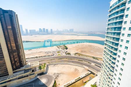 1 Bedroom Flat for Rent in Al Reem Island, Abu Dhabi - 1 BR with Balcony | High Floor | Full Canal View