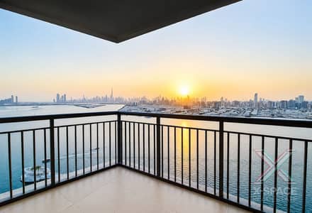 3 Bedroom Apartment for Rent in Dubai Creek Harbour, Dubai - Vacant | Full Burj & Sea View |Largest Corner Unit