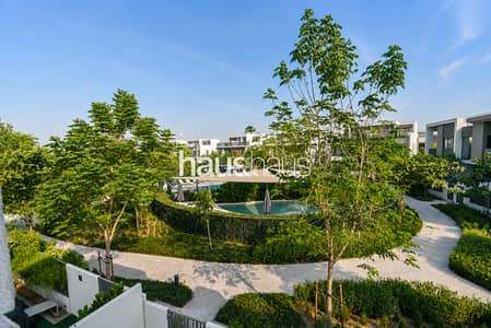 4 Bedroom Townhouse for Rent in Tilal Al Ghaf, Dubai - Pool and Park Backing | Upgraded | Vastu Compliant