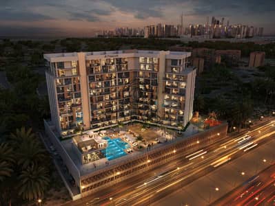 شقة 1 غرفة نوم للبيع في ديسكفري جاردنز، دبي - 02_Aerial_Exterior_Dusk. jpg شقة 1 غرفة نوم للبيع في ديسكفري جاردنز، دبي - 02_Aerial_Exterior_Dusk. jpg