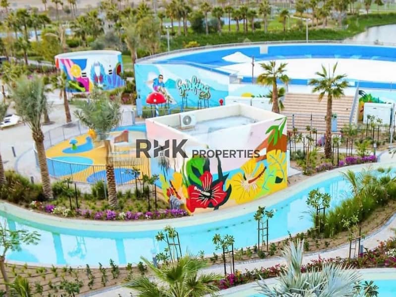 8 Waterpark at DAMAC community Dubai with wave surf pool, lazy river and kids splash zone