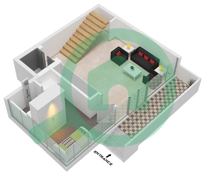 Floor First Nautis Residences - 3 Bedroom Townhouse Type/unit B / UNIT 3 Floor plan Floor First interactive3D