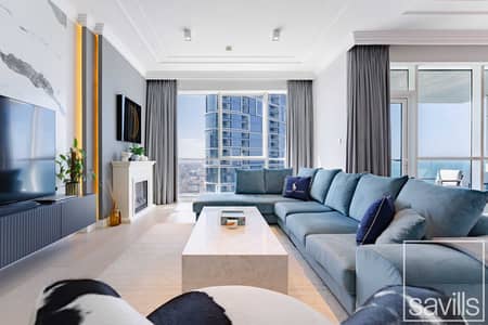 2 Bedroom Flat for Rent in Jumeirah Beach Residence (JBR), Dubai - Sea View | High Floor | Upgraded and Furnished