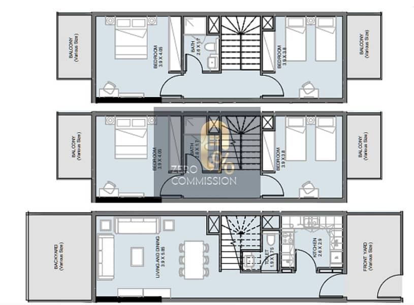 4 Plaza 2 4BHK Townhouse A. png