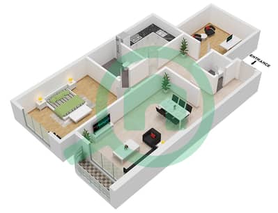 Azha Views Residences - 1 Bedroom Apartment Unit 03 Floor plan
