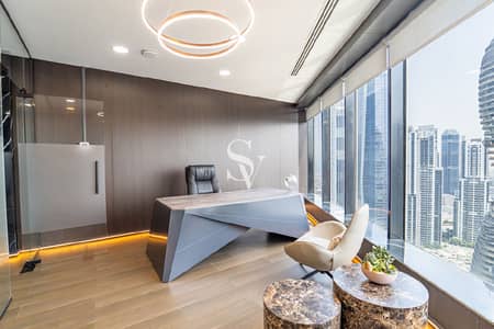 Office for Rent in Business Bay, Dubai - Luxury Office |Burj Khalifa View |3 Parking Spaces