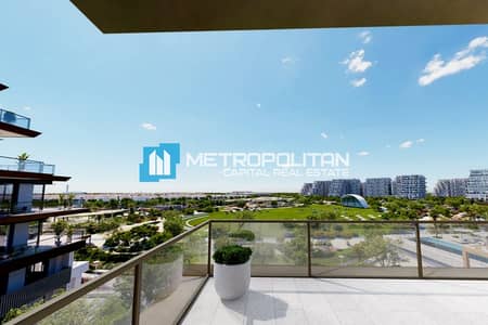 3 Bedroom Flat for Sale in Yas Island, Abu Dhabi - Corner 3BR+Maids |Huge Balcony| Pool and Park View 3 Bedroom Flat for Sale in Yas Island, Abu Dhabi - Corner 3BR+Maids |Huge Balcony| Pool and Park View