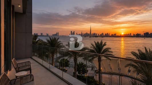 3 Bedroom Townhouse for Rent in Dubai Creek Harbour, Dubai - Burj Sea View | Unfurnished | Townhouse