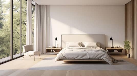 1 Bedroom Flat for Sale in Al Marjan Island, Ras Al Khaimah - photo-modern-bedroom-floortoceiling-windows_611870-48611. jpg