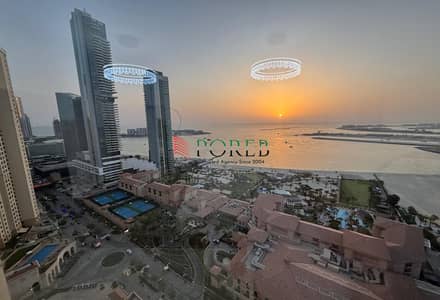2 Bedroom Apartment for Rent in Jumeirah Beach Residence (JBR), Dubai - Full Sea View | 2BR | Upgraded | Unfurnished