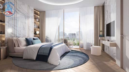 迪拜南部街区, 迪拜 单身公寓待售 - IMTIAZ - Beach Walk_Bedroom 1. jpg 迪拜南部街区, 迪拜 单身公寓待售 - IMTIAZ - Beach Walk_Bedroom 1. jpg