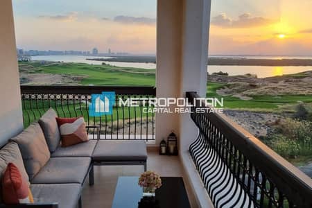 3 Bedroom Apartment for Rent in Yas Island, Abu Dhabi - Full Golf and Sea Views | 3BR+Maids | Prime Area 3 Bedroom Apartment for Rent in Yas Island, Abu Dhabi - Full Golf and Sea Views | 3BR+Maids | Prime Area
