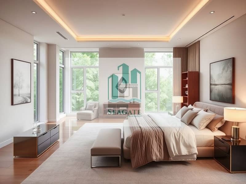 2 A_modern_stylish_bedroom_design_with_a_cozy_atmosphere. _The_room_features_a_large_bed_with_plush_bedding_elegant_side_tables_with_lamps_and_a_minimalist_design. _Large_windows_let_in_plenty_of_natural_light_showcasing. jpeg