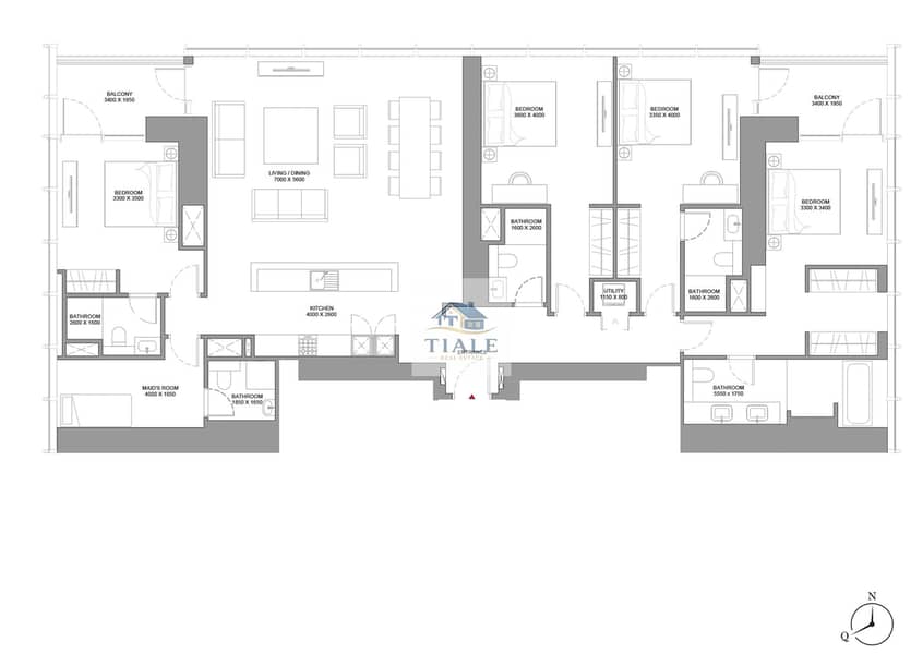 23 Sobha one 4bhk Floor plan. png