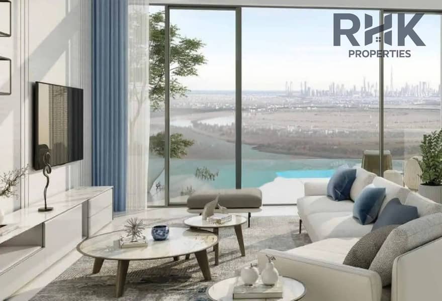 10 Contemporary master bedroom with floor-to-ceiling windows in luxury Dubai residence