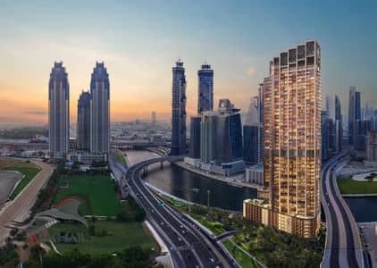 1 Camera Appartamento in vendita a Business Bay, Dubai - One River Point_Aerial View. jpg