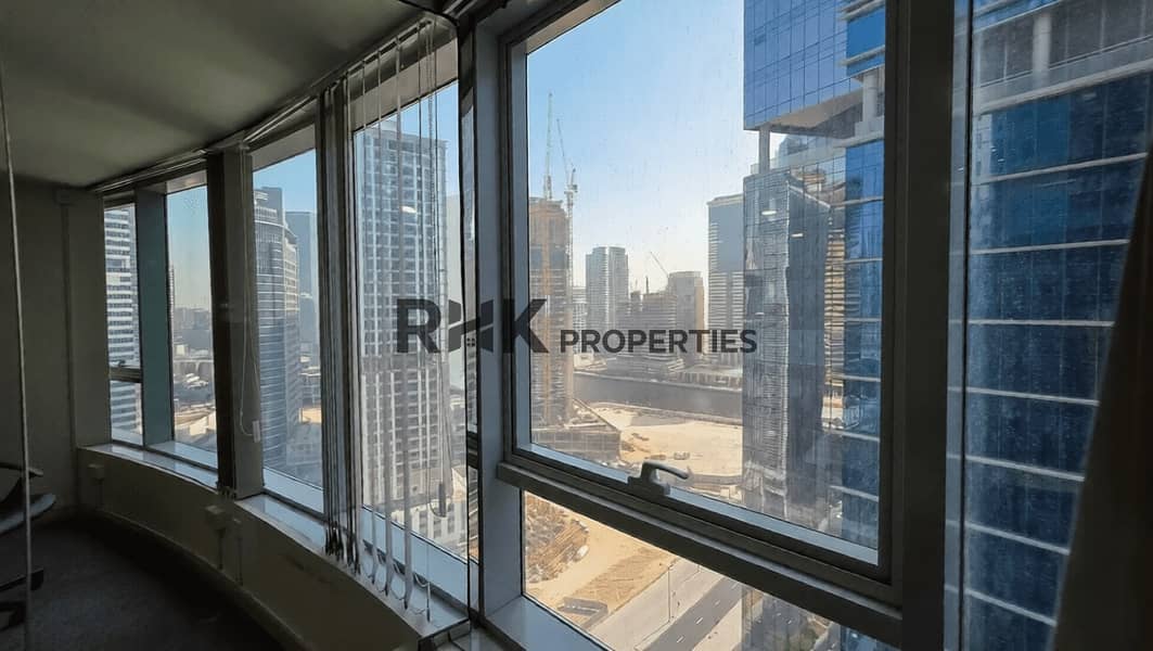 6 Business Bay skyline view from office window in Ontario Tower Dubai