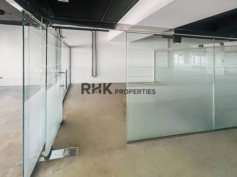 8 Ontario Tower Business Bay office with glass door partitions and polished concrete floor