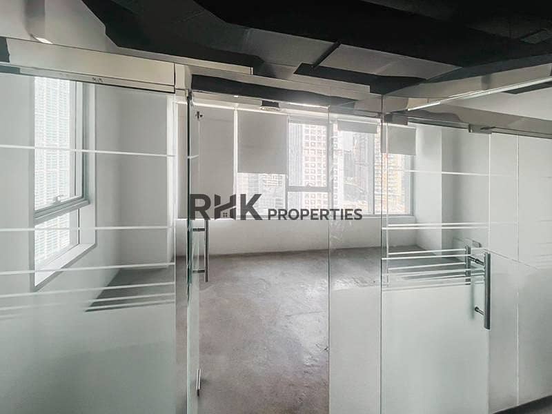 9 Partitioned office cabins with city views in Ontario Tower Business Bay Dubai