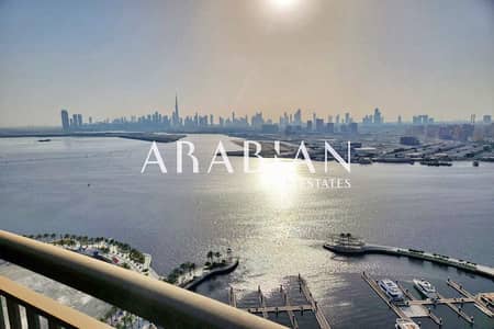 2 Bedroom Flat for Sale in Dubai Creek Harbour, Dubai - Full Creek and Burj View | Rented | High Floor