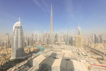3 Bedroom Apartment for Rent in Downtown Dubai, Dubai - Burj Khalifa Fountain Views |High Floor |Furnished