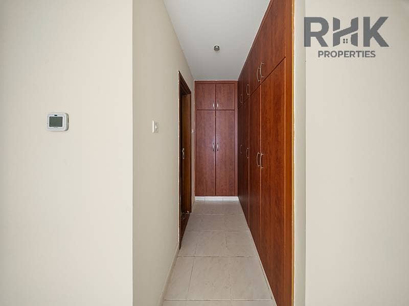 7 Hallway with storage wardrobes in Dubai Marina apartment interior
