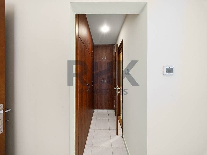 15 Hallway with built-in storage cabinets in Dubai Marina apartment