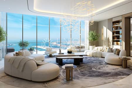 3 Bedroom Flat for Sale in Dubai Harbour, Dubai - Palm and Harbour Views | Corner Unit | Best Layout