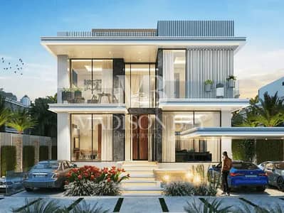 5 Bedroom Villa for Sale in DAMAC Islands, Dubai - 09_villa_exterior_night. jpg