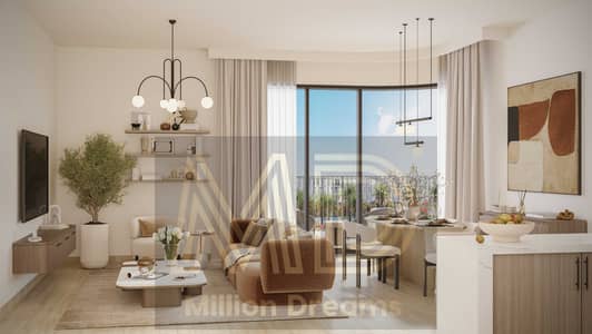 فلیٹ 1 غرفة نوم للبيع في تاون سكوير، دبي - Livingroom 02-7k. jpg