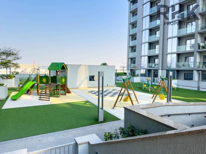 16 Children's playground and outdoor fitness area within Dubai Creek Harbour residential community