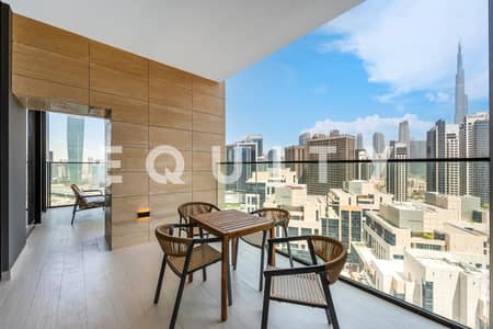 2 Bedroom Apartment for Rent in Business Bay, Dubai - Fully Furnished | Vacant Now | Burj Khalifa View